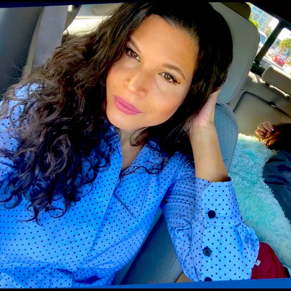 Finley Double Sided Button Down Collard Shirt Wit… - image 1